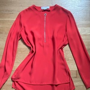 Stella Mc Cartney orange long sleeve top